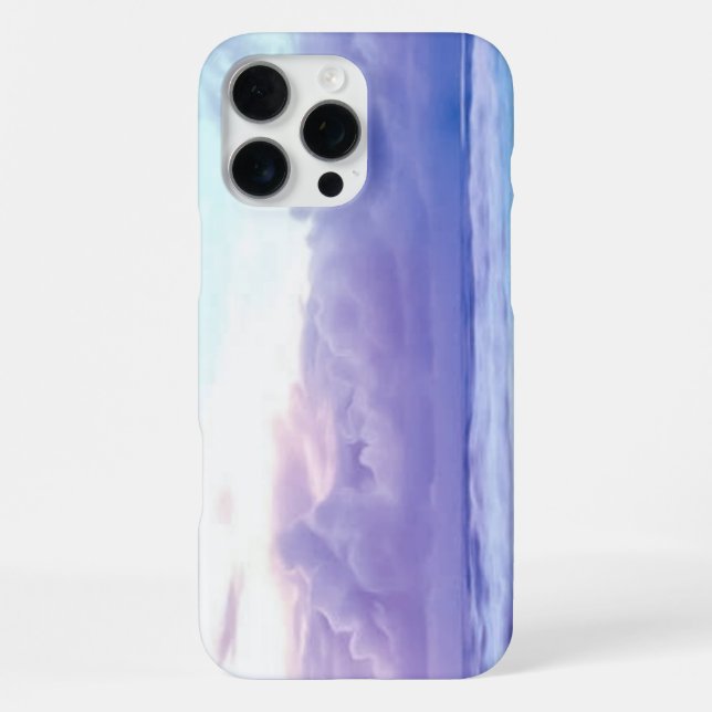 Modern Ocean Wave under Summer Sky iPhone Case (Back)