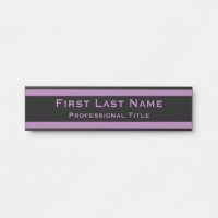 Modern Office Door Sign Signs Lavendar Purple