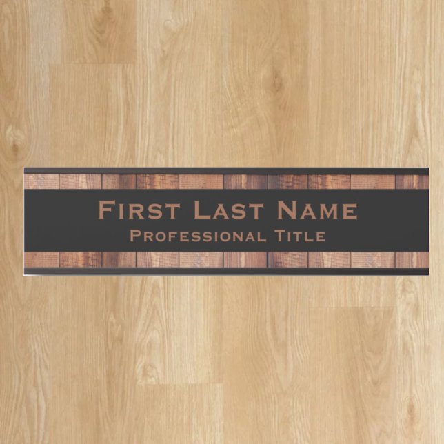 Modern Office Door Sign Signs Wood Grain Look (Creator Uploaded)