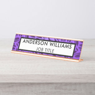 Modern Office Employee Custom Desk Name Plate