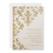 Modern Offset Damask Wedding Invitations Faux Gold
