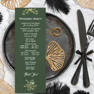 Modern Olive Green Flat Card