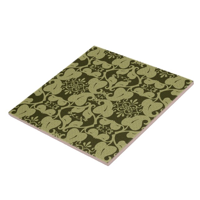 Modern Olive Green Tile (Side)