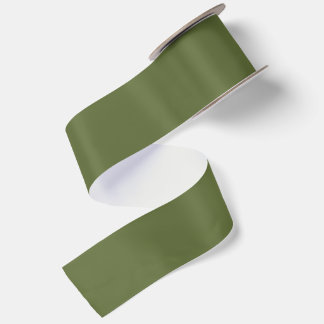 Modern Olive Green Wedding Decor Satin Ribbon