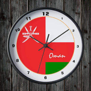 Modern Oman Flag, Oman Home / design clock