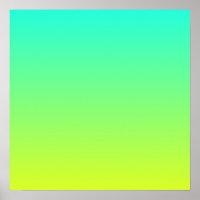 modern ombre lemon yellow lime green turquoise