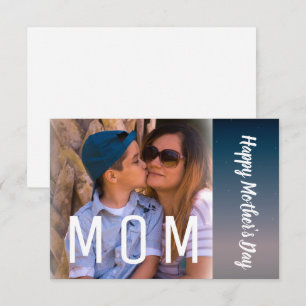 Modern Ombre Mother's Day Photo Card