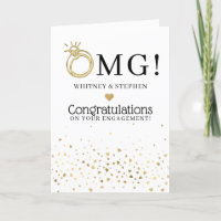 Modern OMG! Congratulations on your Engagement