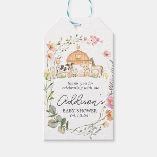 Modern on the Farm favor tag, farm party tags, far Gift Tags