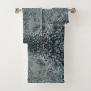 Modern One Of A Kind Abstract Art In A Foggy Mood Bath Towel Set