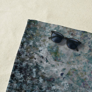 Modern One Of A Kind Abstract Art In A Foggy Mood Beach Towel