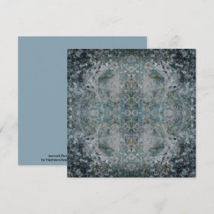 Modern One Of A Kind Abstract Art In A Foggy Mood Card