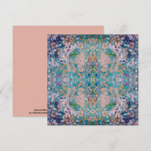 Modern One Of A Kind Abstract With Sangria Colours Card