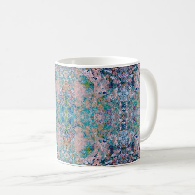 Modern One Of A Kind Abstract With Sangria Colours Coffee Mug (Front Right)