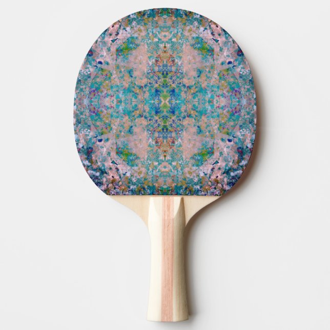 Modern One Of A Kind Abstract With Sangria Colours Ping Pong Paddle (Front)