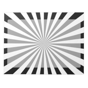 Modern Optical Burst Spinning Wheel Design Notepad