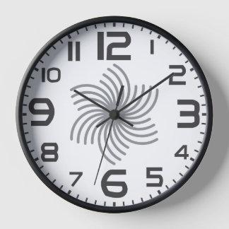 Modern Optical Illusion Wall Clock - Black & White
