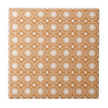 Modern orange geometric pattern ceramic tile<br><div class="desc">Modern orange geometric pattern ceramic tile</div>