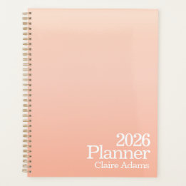 Modern Orange Ombre Planner