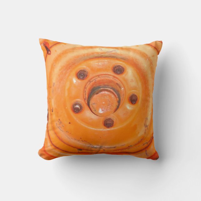 Modern orange pillow, Retro orange  pillow (Front)