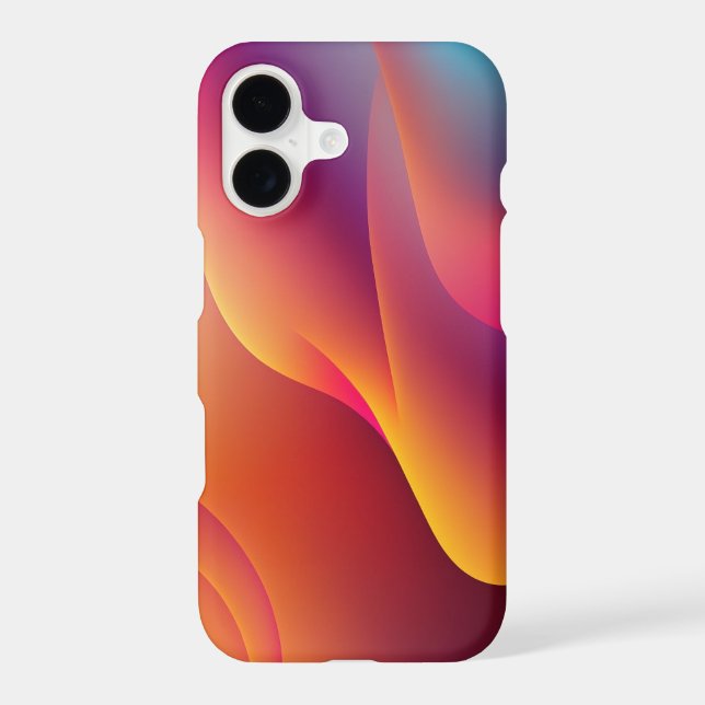 Modern Orange Purple Fluid Abstract  (Back)