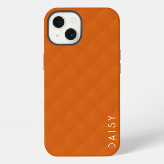 Modern Orange | Simple Name Orange Minimalist  iPhone 13 Case