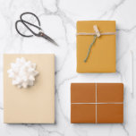 Modern Orange Solid Colour Wrapping Paper Sheets<br><div class="desc">A beautiful colour trio of light,  pumpkin and spice orange wrapping paper sheets. A compliment to your gifts for any special occasion,  event or holiday season.</div>