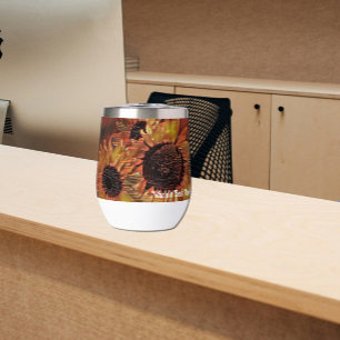 Modern Orange Sunflower Art Mother's Day