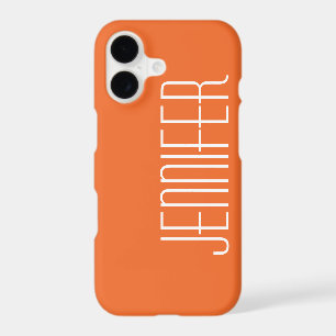 Modern Orange/Tangerine, Personalised Jumbo Name