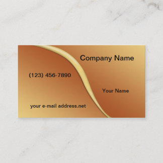 Modern Orange Yellow Graphic Business Card