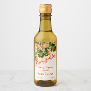 Modern Orangecello Orange Wine Label