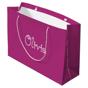 Modern Orchid Colour Baby Shower Gift Bag