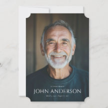 Modern Order of Service Memorial Program