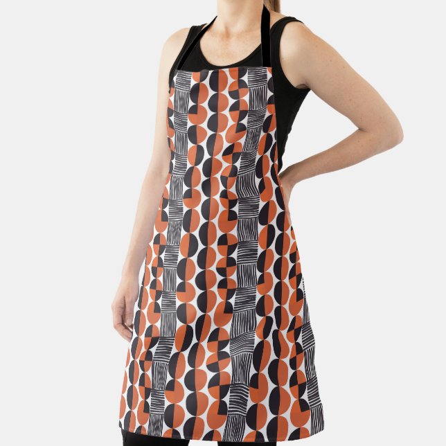 Modern Organic Abstract Pattern Apron (Insitu)
