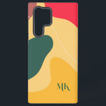Modern organic shapes composition background samsung galaxy case<br><div class="desc">Colourful abstract organic shapes,  trendy modern background.</div>