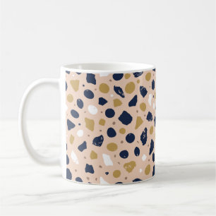 Modern Organic Terrazzo Abstract Stone Mosaic Coffee Mug
