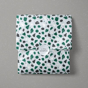 Modern Organic Terrazzo   Abstract Stone Mosaic Tissue Paper