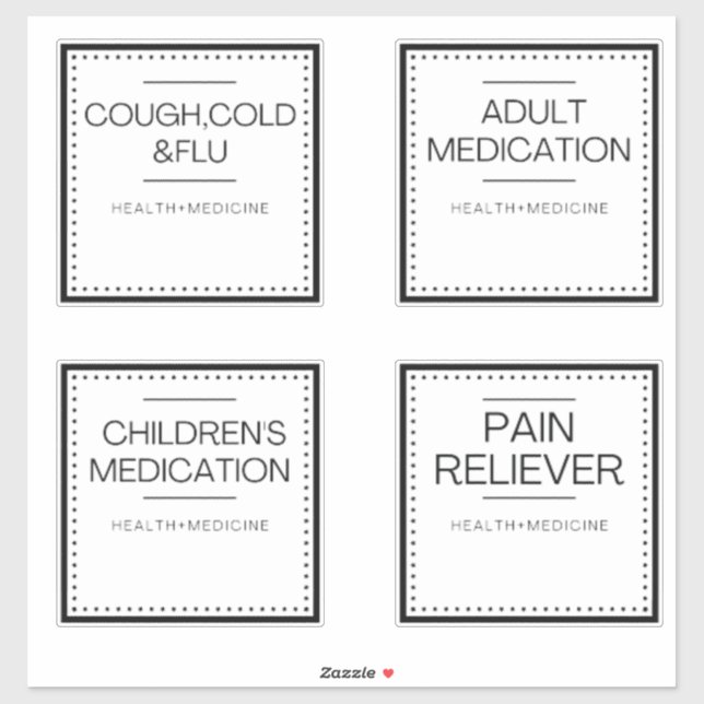 Modern Organisation Labels for Bath (Sheet)