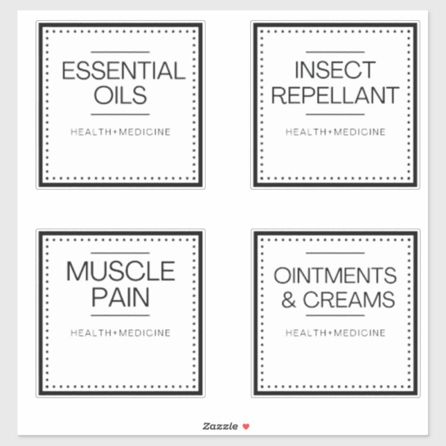 Modern Organisation Labels for Bath (Sheet)