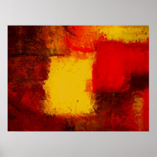 Modern Oriental Abstract Artwork Poster Print