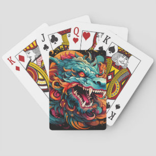 Modern Oriental Dragon Majesty Playing Cards