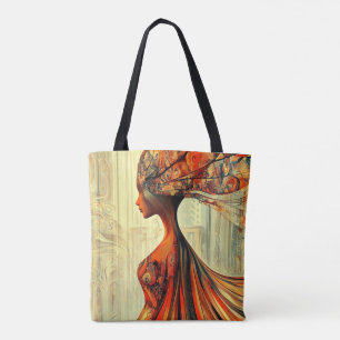 Modern Original Unique Trendy Cool Fantasy Woman Tote Bag