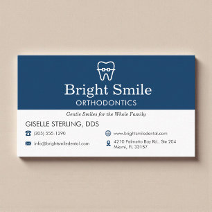 Modern Orthodontics Office Business Card
