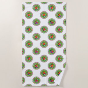 Modern Otomi Design Beach Towel