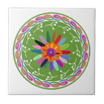 Modern Otomi Design Ceramic Tile<br><div class="desc">Enjoy this fresh creative design on a product or wallart piece to enhance and add to the world around you. Artist: Melissa Wang</div>