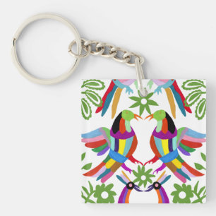 Modern Otomi Design III Key Ring