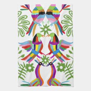 Modern Otomi Design III Tea Towel
