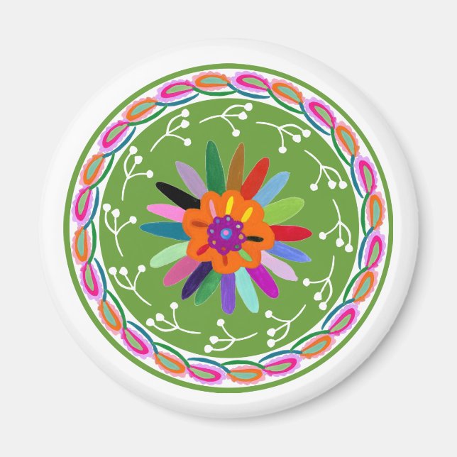 Modern Otomi Design Magnet (Front)