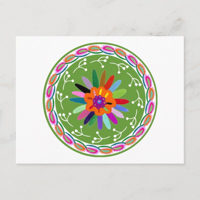 Modern Otomi Design Postcard (Front)