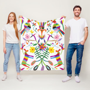 Modern Otomi I Fleece Blanket